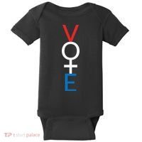 Feminist Vote Red White Blue Voting Baby Bodysuit thumb 0