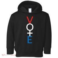 Feminist Vote Red White Blue Voting Toddler Hoodie thumb 0