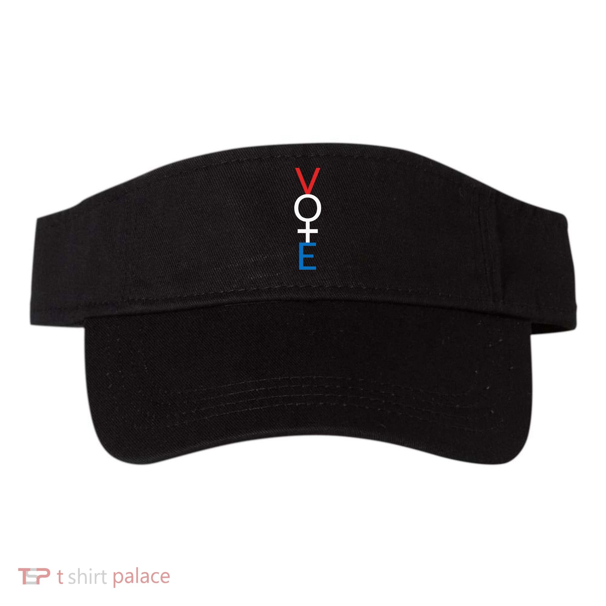 Feminist Vote Red White Blue Voting Visor