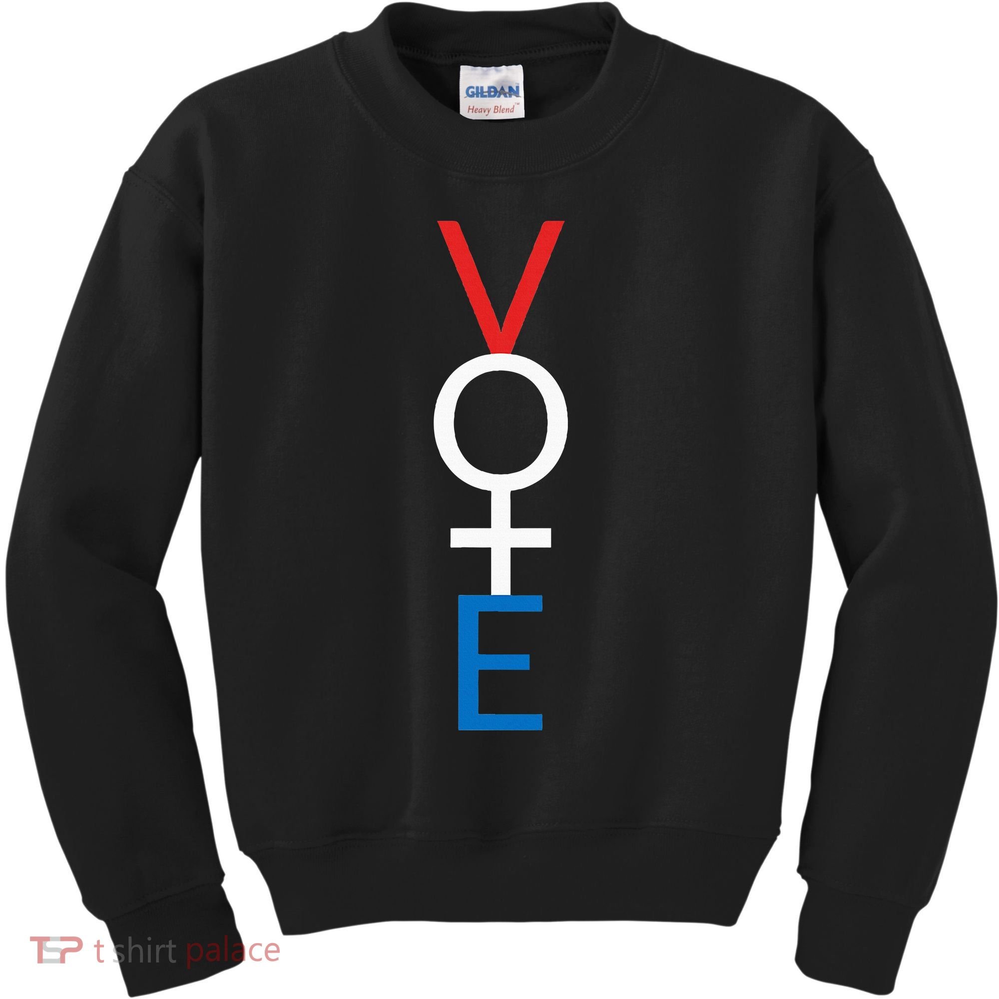 Feminist Vote Red White Blue Voting Kids Sweatshirt