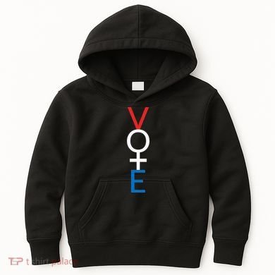 Feminist Vote Red White Blue Voting Kids Hoodie