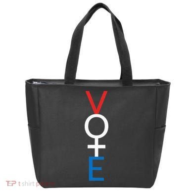Feminist Vote Red White Blue Voting Tote Bag