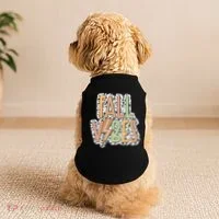 Fall Vibes Retro Autumn Patterns Doggie Tank thumb 2