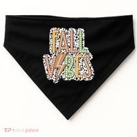 Fall Vibes Retro Autumn Patterns USA-Made Doggie Bandana thumb 0