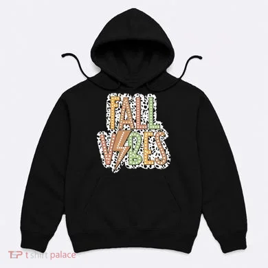 Fall Vibes Retro Autumn Patterns Hoodie