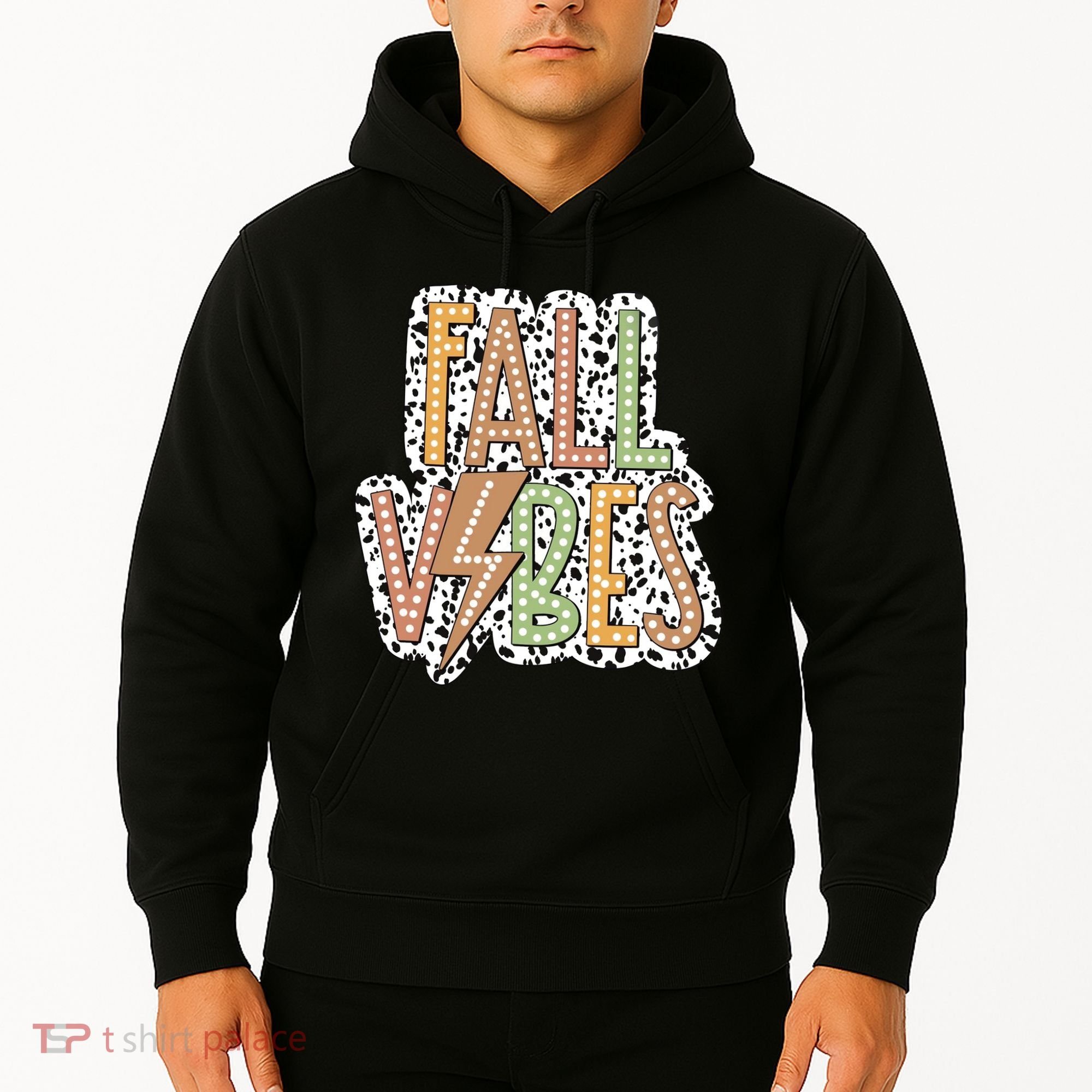 Fall Vibes Retro Autumn Patterns Hoodie