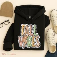 Fall Vibes Retro Autumn Patterns Hoodie thumb 4