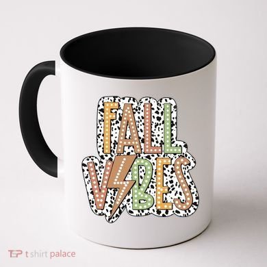 Fall Vibes Retro Autumn Patterns Coffee Mug
