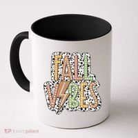 Fall Vibes Retro Autumn Patterns Coffee Mug thumb 0