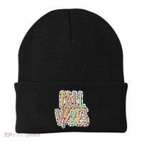Fall Vibes Retro Autumn Patterns Beanie thumb 0