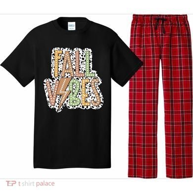 Fall Vibes Retro Autumn Patterns Pajama Set