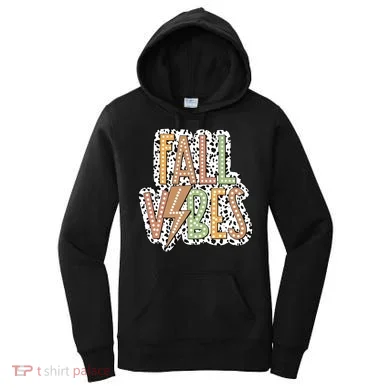 Fall Vibes Retro Autumn Patterns Women's Hoodie
