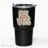 Fall Vibes Retro Autumn Patterns Tumbler thumb 0