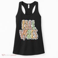 Fall Vibes Retro Autumn Patterns Women's Tank Top thumb 0