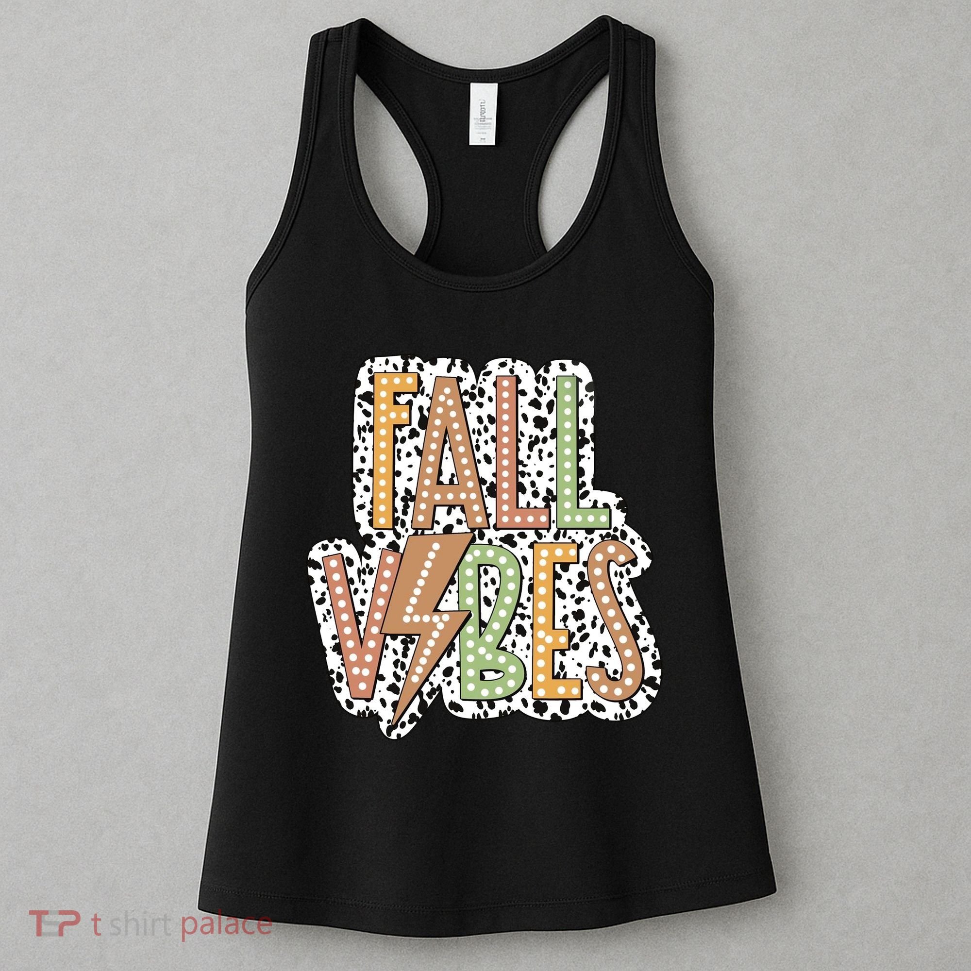 Fall Vibes Retro Autumn Patterns Women's Tank Top