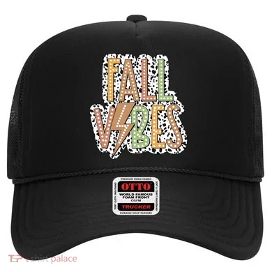 Fall Vibes Retro Autumn Patterns Hat