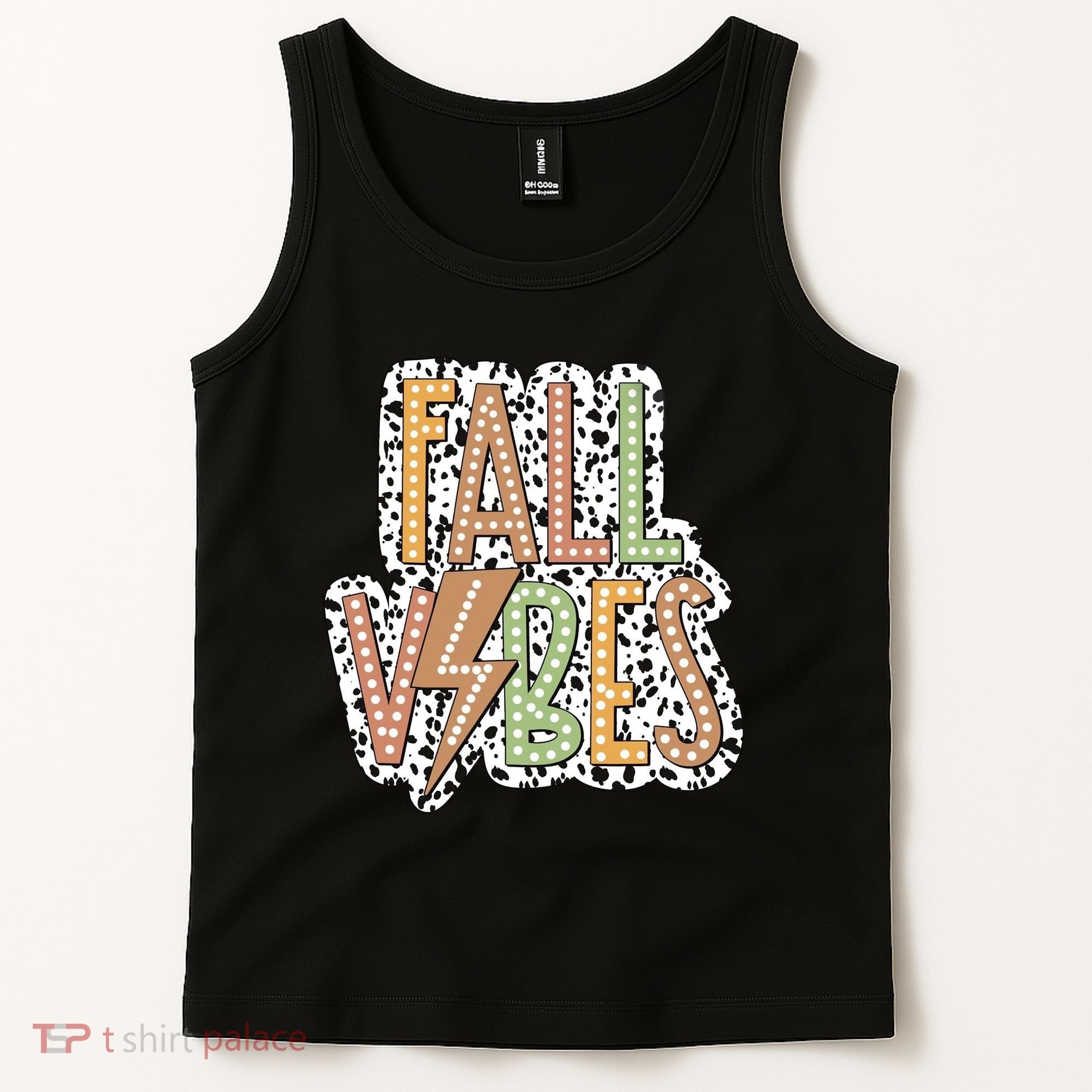 Fall Vibes Retro Autumn Patterns Tank Top