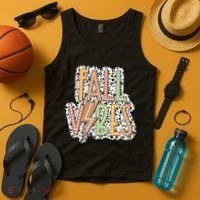 Fall Vibes Retro Autumn Patterns Tank Top thumb 4