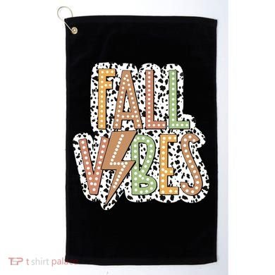 Fall Vibes Retro Autumn Patterns Golf Towel