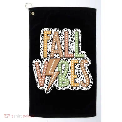Fall Vibes Retro Autumn Patterns Golf Towel