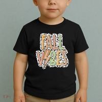 Fall Vibes Retro Autumn Patterns Toddler T-Shirt thumb 2