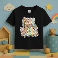 Fall Vibes Retro Autumn Patterns Toddler T-Shirt thumb 3