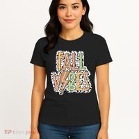 Fall Vibes Retro Autumn Patterns Women's T-Shirt thumb 4