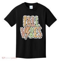 Fall Vibes Retro Autumn Patterns Kids T-Shirt thumb 0