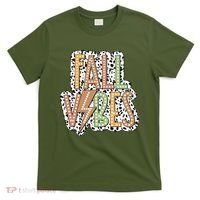 Fall Vibes Retro Autumn Patterns T-Shirt thumb 0