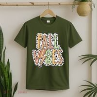 Fall Vibes Retro Autumn Patterns T-Shirt thumb 2