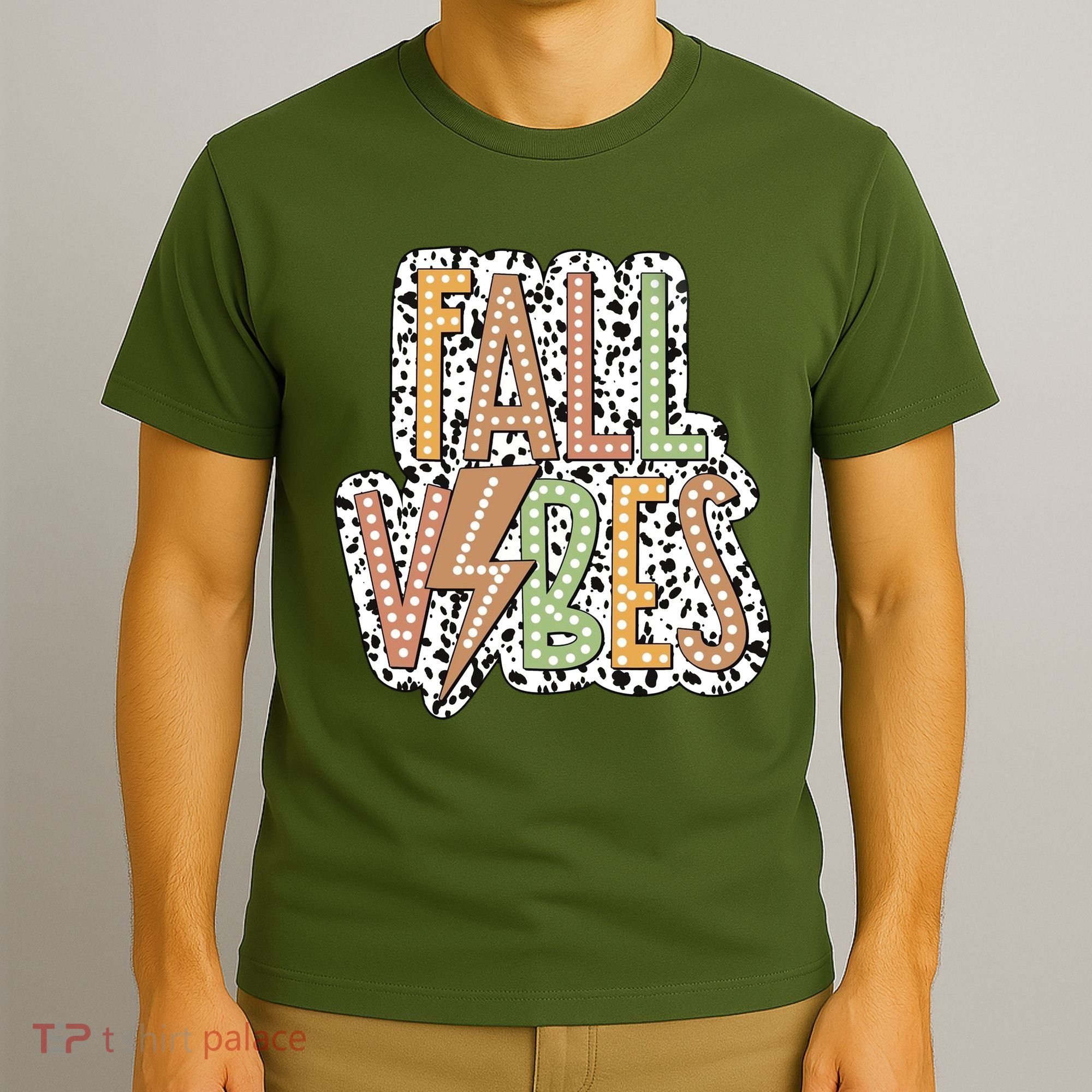 Fall Vibes Retro Autumn Patterns T-Shirt