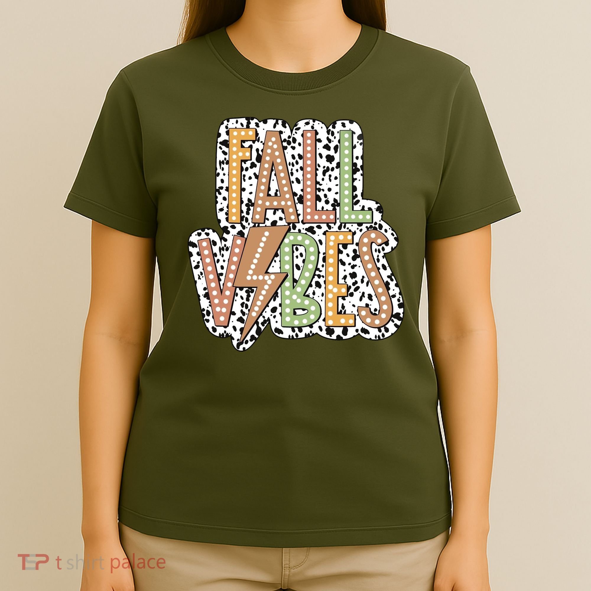 Fall Vibes Retro Autumn Patterns T-Shirt