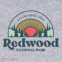 Family Vacation Retro Redwood National Park Women's Sweatshirt thumb 2