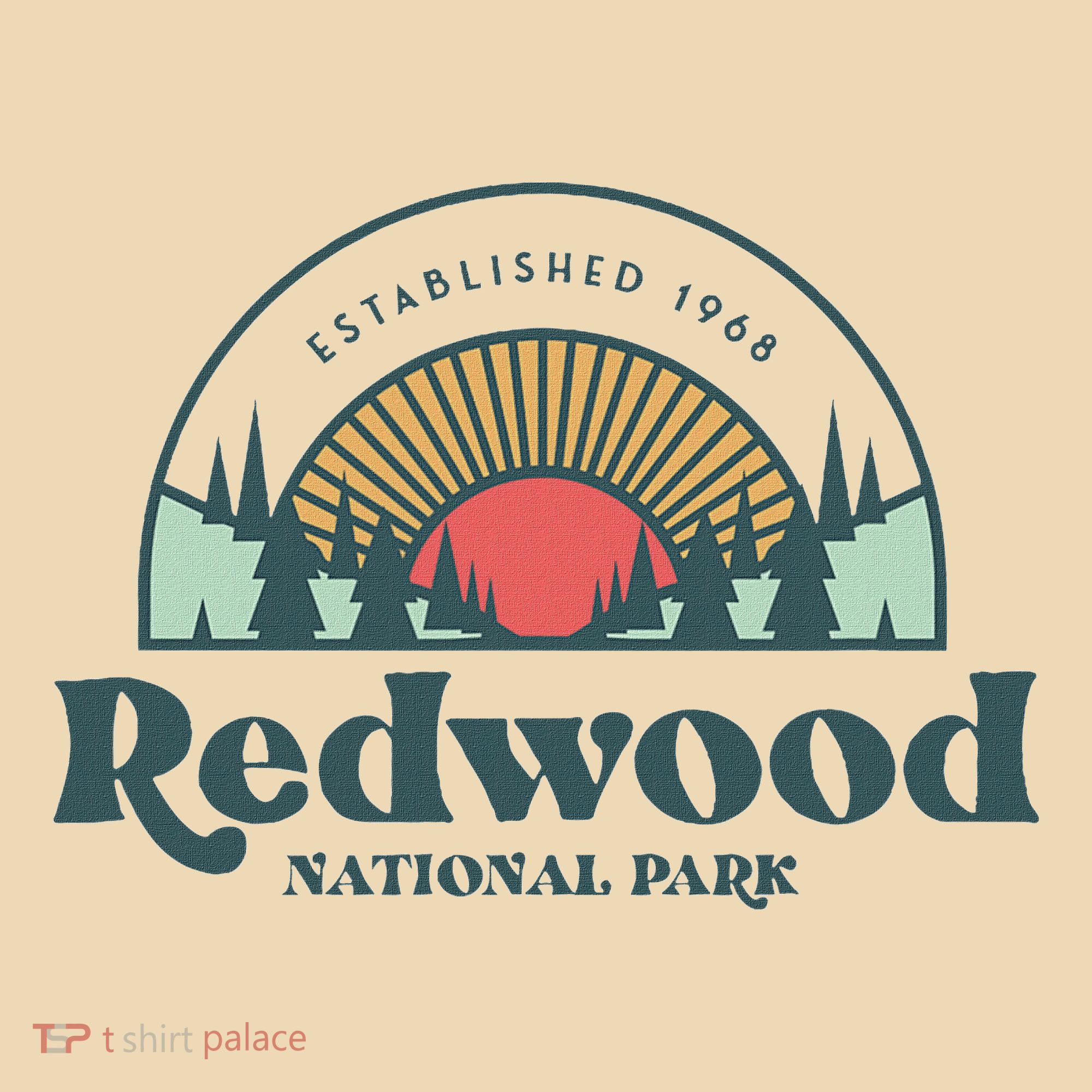 Family Vacation Retro Redwood National Park Tote Bag