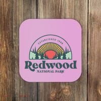Family Vacation Retro Redwood National Park Coaster thumb 0
