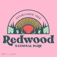 Family Vacation Retro Redwood National Park Coaster thumb 2