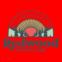 Family Vacation Retro Redwood National Park Santa Hat thumb 1