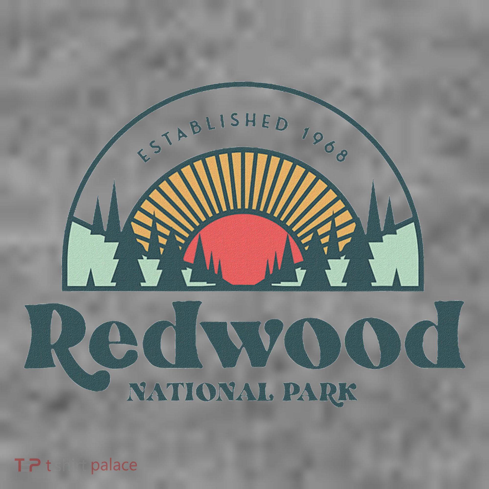 Family Vacation Retro Redwood National Park Toddler Hoodie