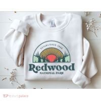 Family Vacation Retro Redwood National Park Sweatshirt thumb 2