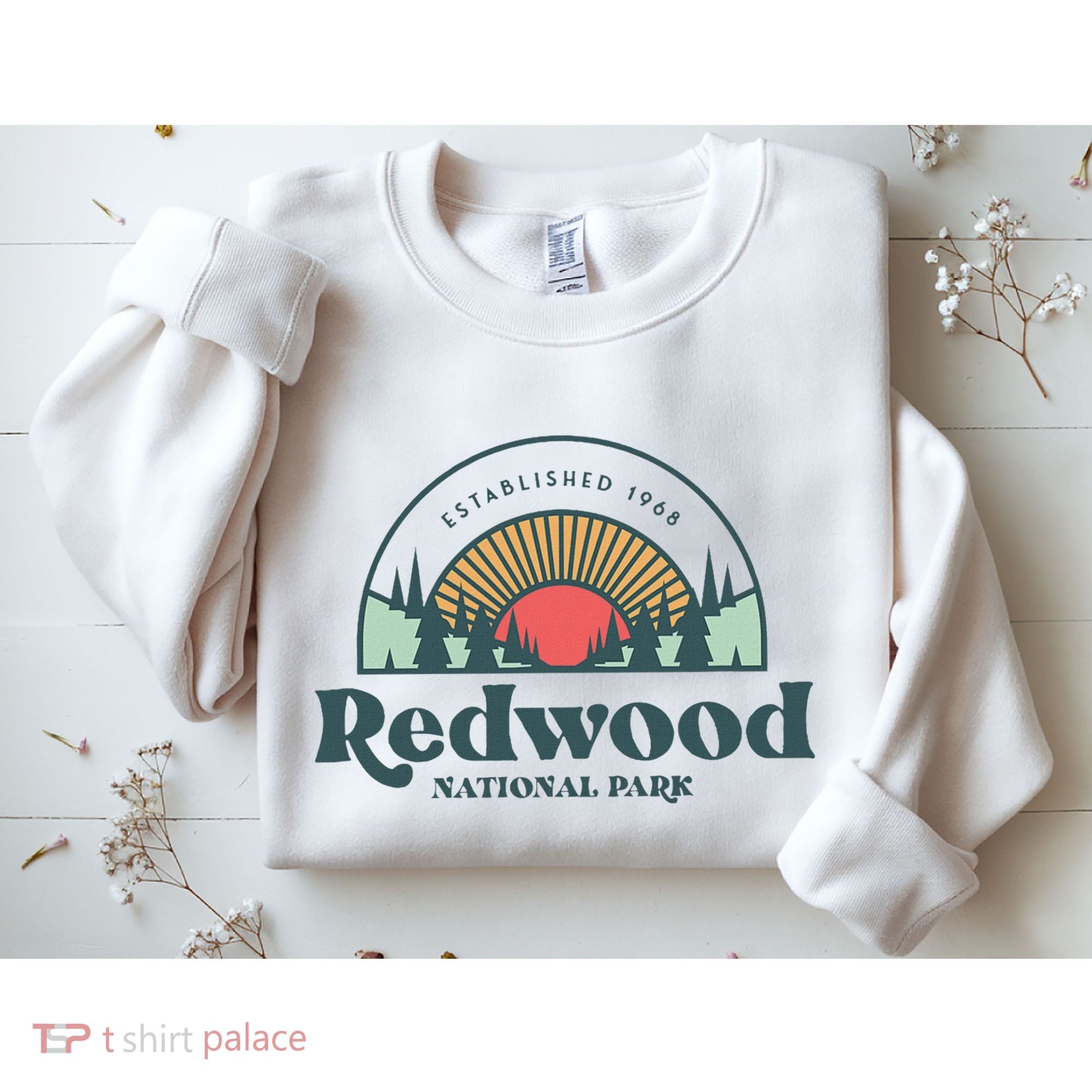 Family Vacation Retro Redwood National Park Sweatshirt