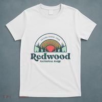 Family Vacation Retro Redwood National Park T-Shirt thumb 5
