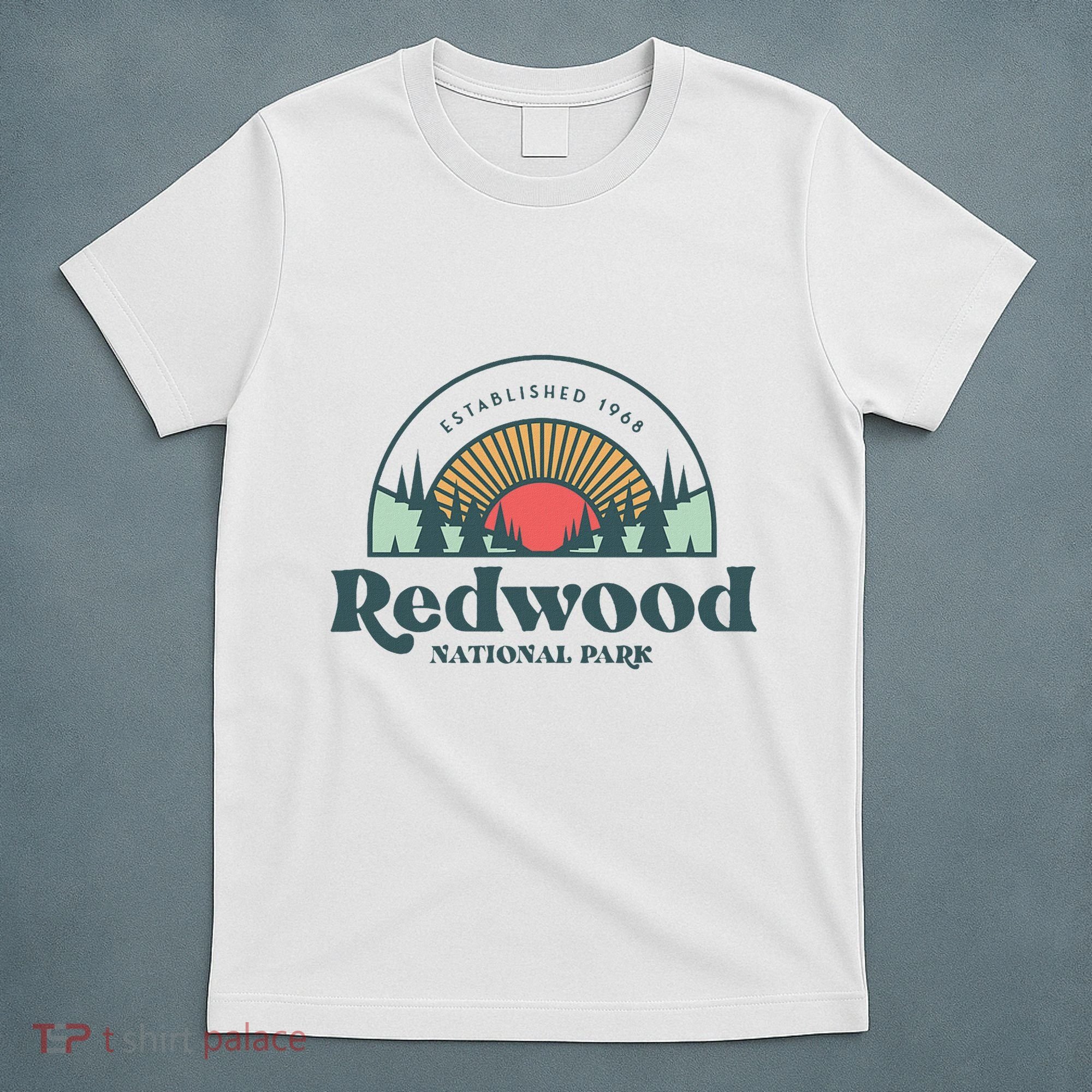 Family Vacation Retro Redwood National Park T-Shirt