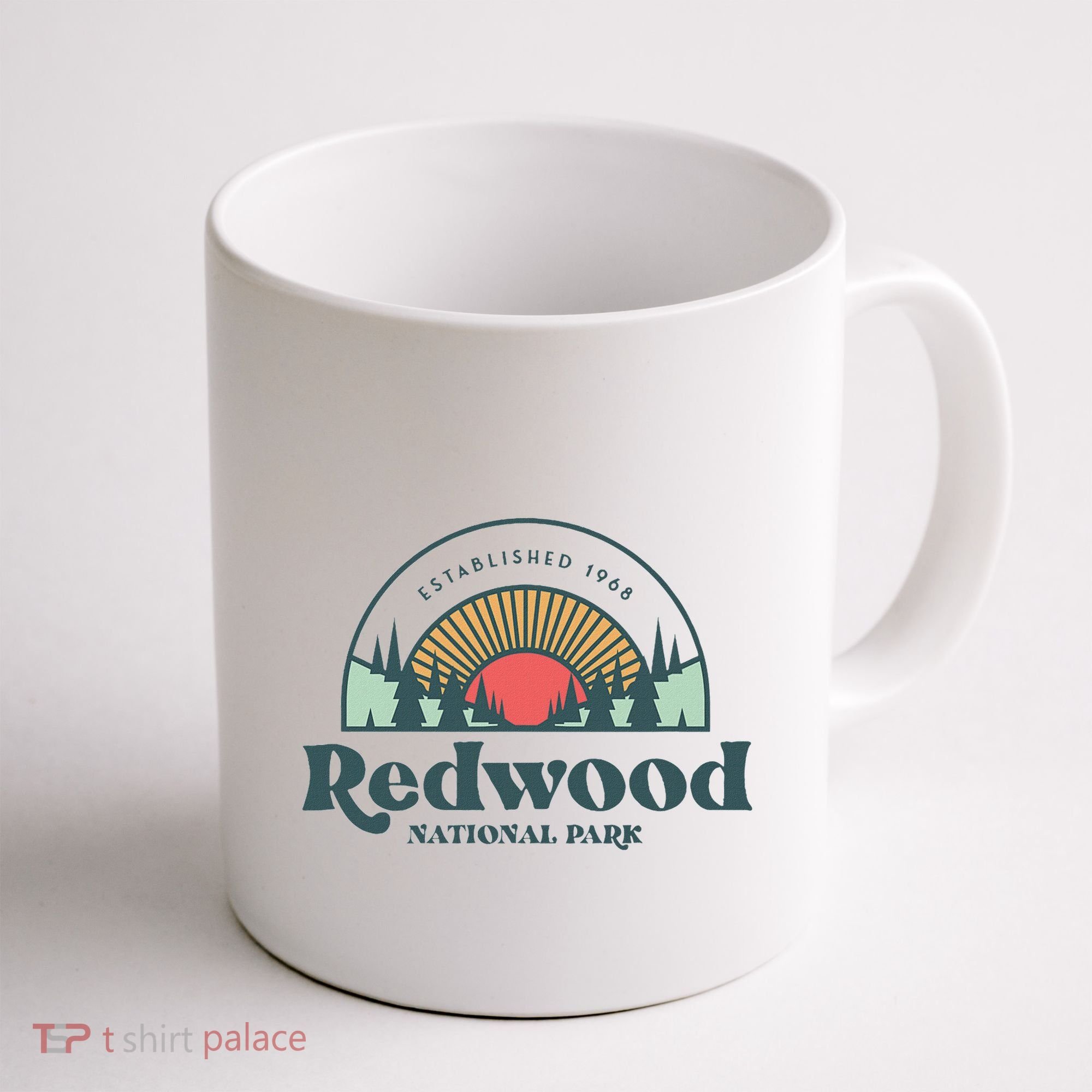 Family Vacation Retro Redwood National Park Coffee Mug