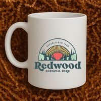 Family Vacation Retro Redwood National Park Coffee Mug thumb 2