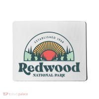 Family Vacation Retro Redwood National Park Mousepad thumb 0