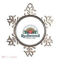 Family Vacation Retro Redwood National Park Ornament thumb 0