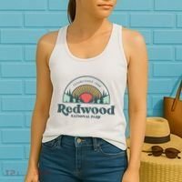 Family Vacation Retro Redwood National Park Women's Tank Top thumb 2