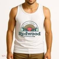 Family Vacation Retro Redwood National Park Tank Top thumb 3