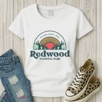 Family Vacation Retro Redwood National Park Women's T-Shirt thumb 3