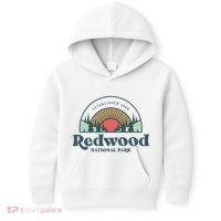 Family Vacation Retro Redwood National Park Kids Hoodie thumb 0